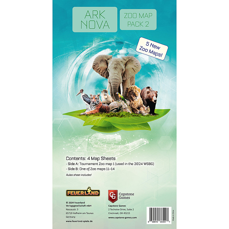 Showing image for Ark Nova: Zoo Map Pack 2 Ark Nova: Zoo Map Pack 2 image