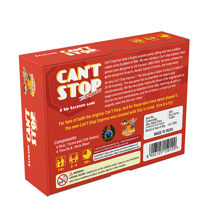 Cant Stop Express image
