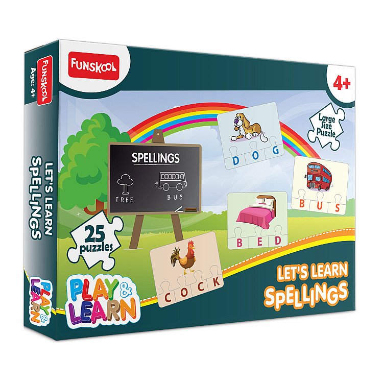 Showing image for Let's Learn Spellings Puzzle Let's Learn Spellings Puzzle image