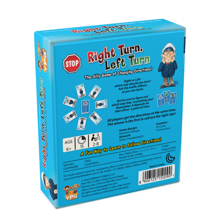 Right Turn Left Turn All Board Games, Our Games, Published Games, Made in India !, All Products image