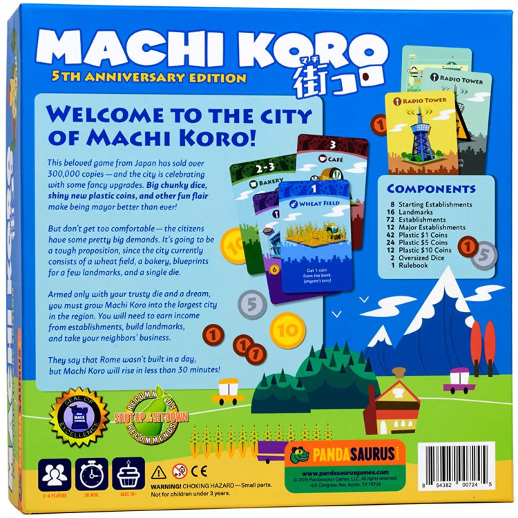 Showing image for Machi Koro 5th Anniversary Edition Machi Koro 5th Anniversary Edition image